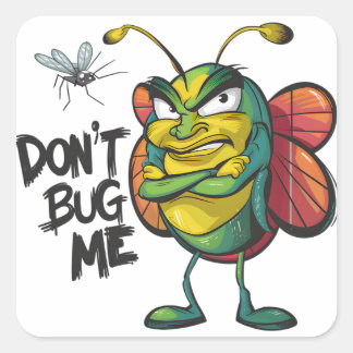 Sass Bug Street Art Square Sticker