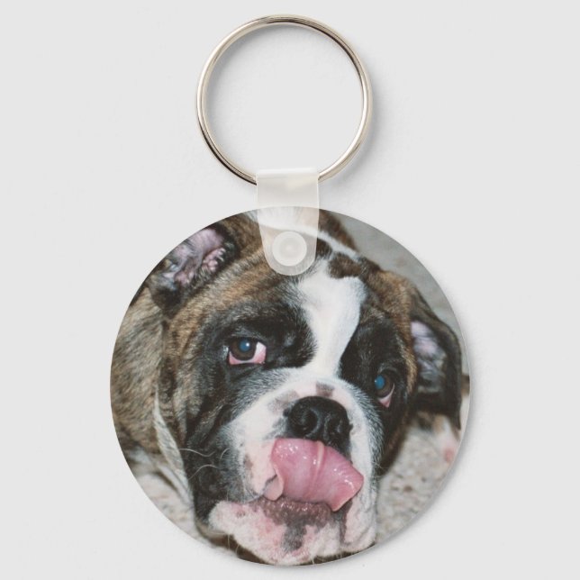 Sassdog Bulldog key protector keychain (Front)