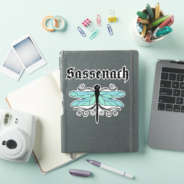 Sassenach Dragonfly Outlander Amber Blue Gift Tee (iPad Cover)