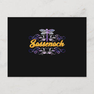 Sassenach Outlander Blue Dragonfly Postcard