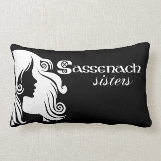 Sassenach Sisters logo lumbar pillow
