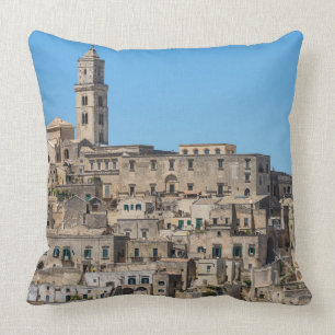 Sassi di Matera city in Italy Throw Pillow