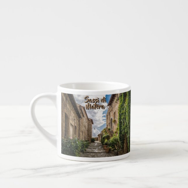 Sassi di Matera Italy Ivy Steps Espresso Cup (Left)