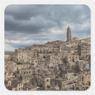 Sassi di Matera, Italy Square Sticker