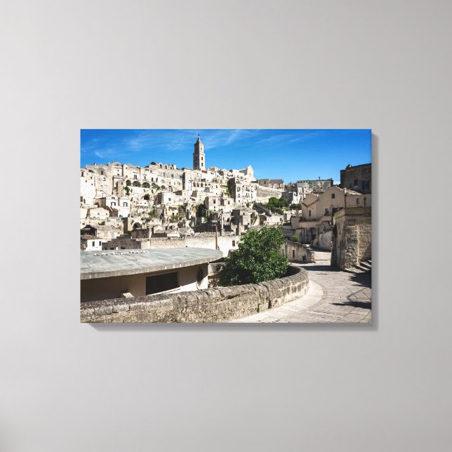 Sassi di Matera old city Canvas Print (Front)