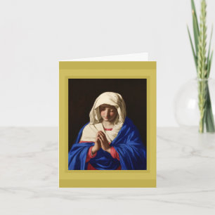 SASSOFERRATO, MADONNA IN PRAYER HOLIDAY CARD