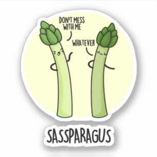 Sassparagus Funny Asparagus Vegetable Pun 