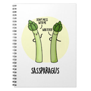 Sassparagus Funny Asparagus Vegetable Pun Notebook