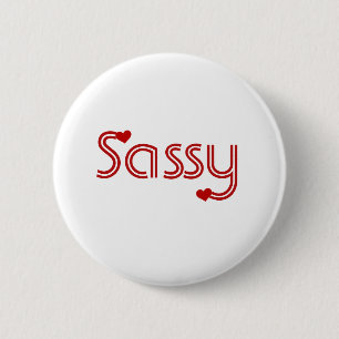 Sassy 2 Inch Round Button