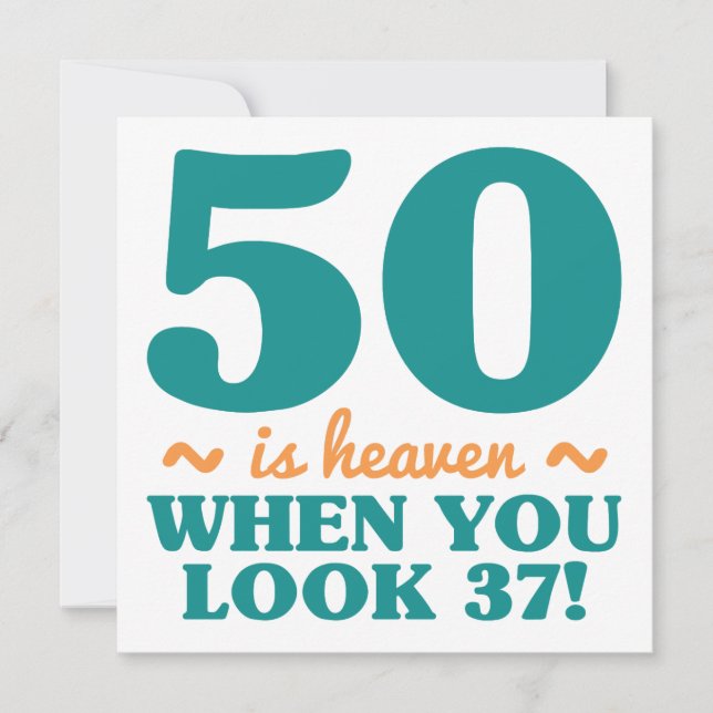 Sassy 50th Birthday Card (Front)