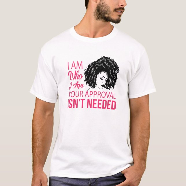 Sassy African American Black Pride Afro Ladies Mel T-Shirt (Front)