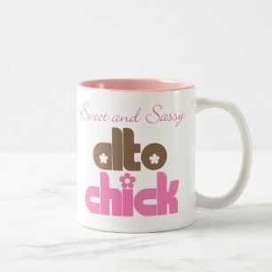 Sassy Alto Chick Two-Tone Coffee Mug