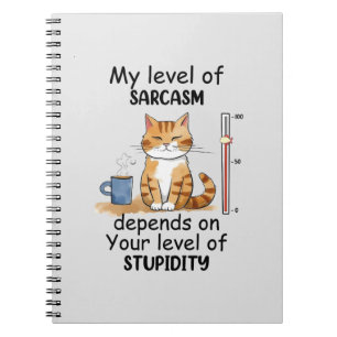 Sassy and Cute Orange Cat Notebook