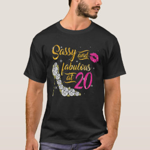Sassy And Fabulous At 20 Years Old 20th Birthday S T-Shirt