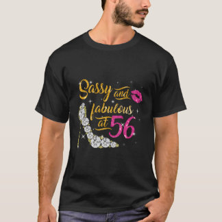 Sassy And Fabulous At 56 56Th Shoes T-Shirt