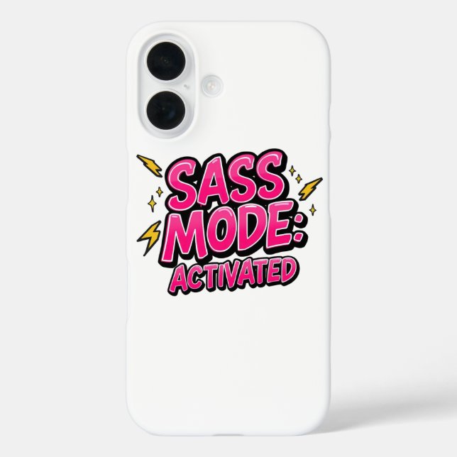 Sassy Attitude and Bold Pop Art Case-Mate iPhone Case (Back)