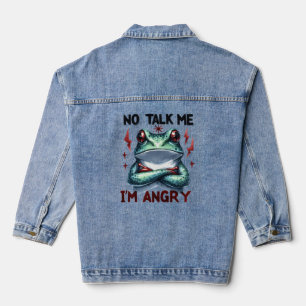 Sassy Bold Je suis Angry Frog Graphic Citation