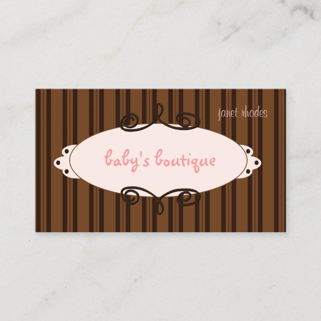 Sassy boutique, business cards (Front)