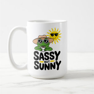 Sassy but Sunny Frog Design – Funny Summer Coffee Mug