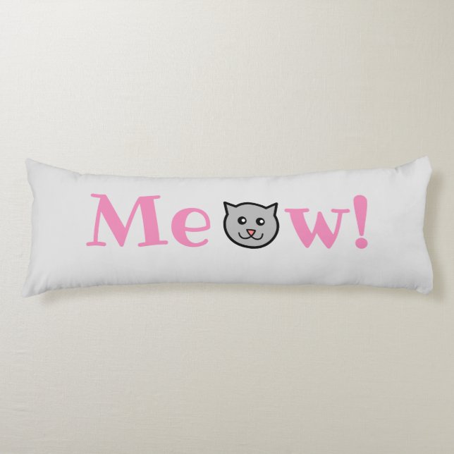 Sassy Cat Body Pillow (Front)