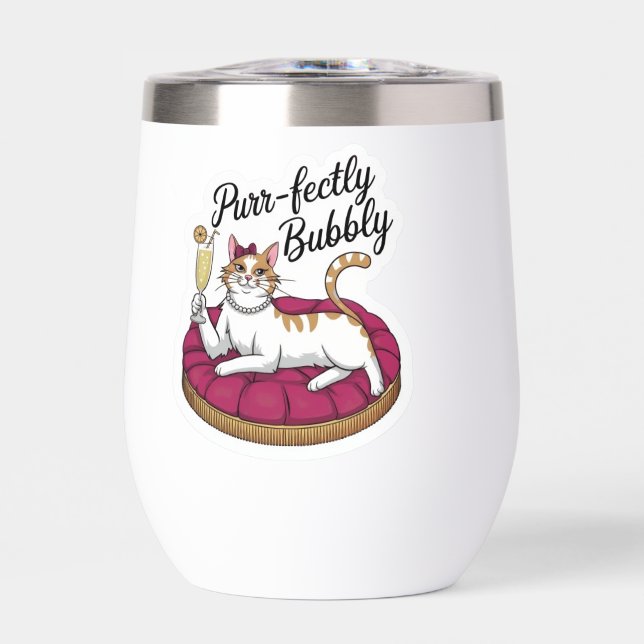 Sassy Cat Cocktail Sticker (Front)
