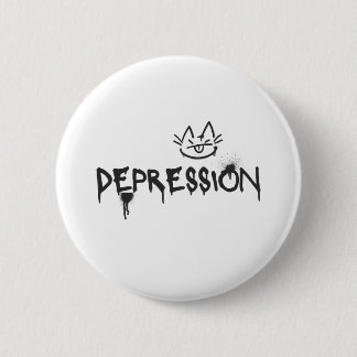 Sassy Cat_Depression Spraypaint font 2 Inch Round Button