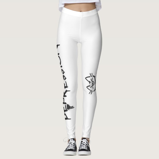 Sassy Cat_Depression Spraypaint Leggings (Front)