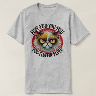 Sassy Cat Graphic Tee - Fluff Your Fluffin Fluff