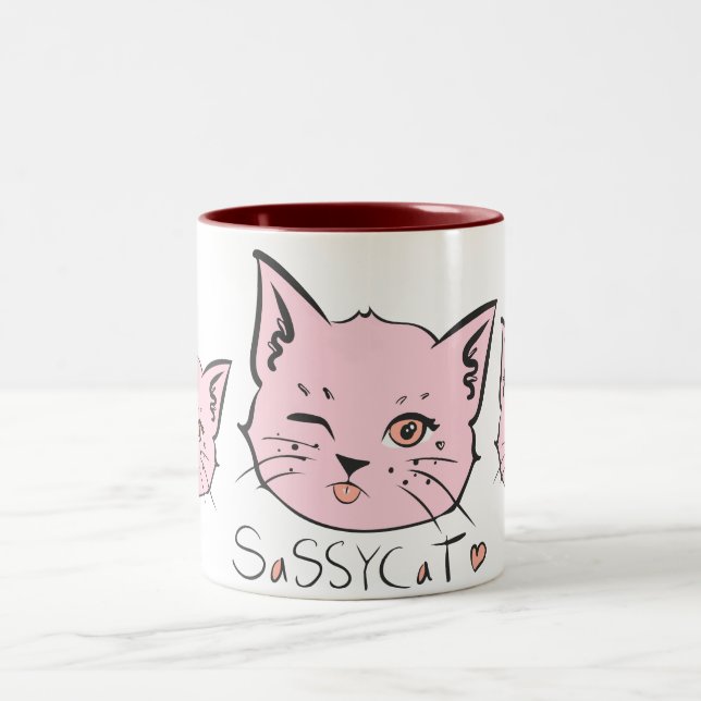Sassy Cat Mug (Center)
