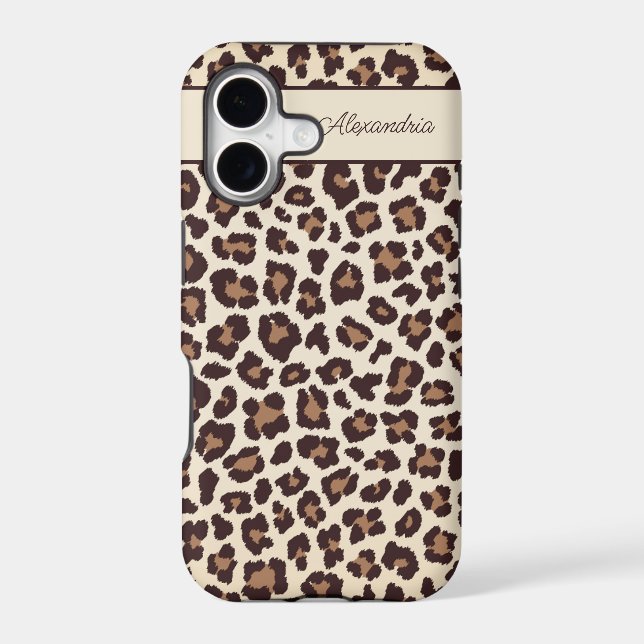 Sassy Cheetah Print Monogram  (Back)