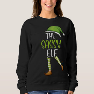 Sassy Elf Matching Family Christmas Boy Girl Xmas  Sweatshirt