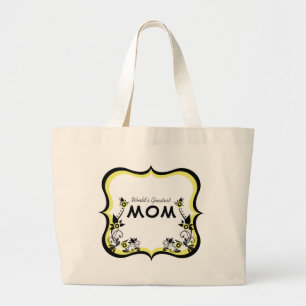 Sassy Floral World's Greatest Mom Bag