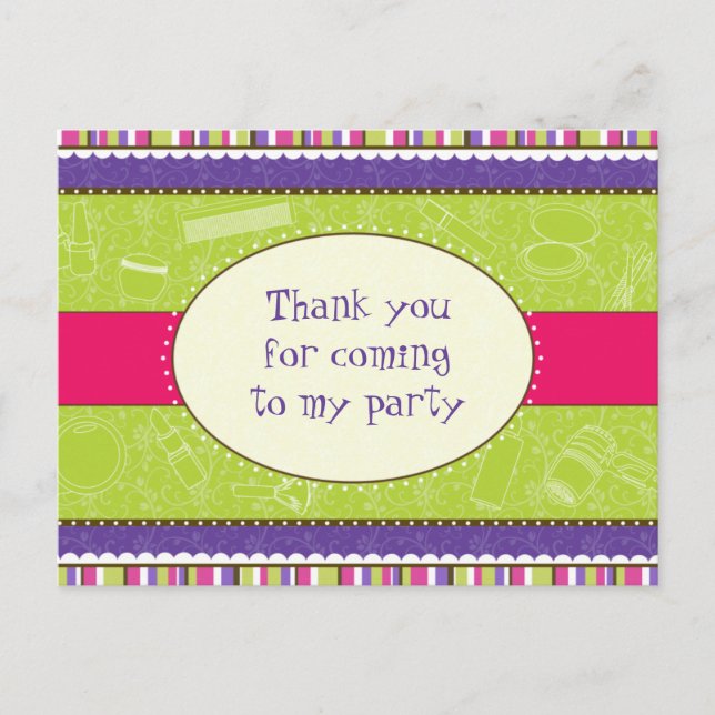 Sassy Girl Thank You Postcard (Front)