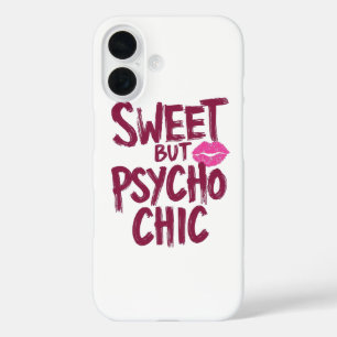 Sassy Girly Humor with Pink Lips iPhone 16 Case