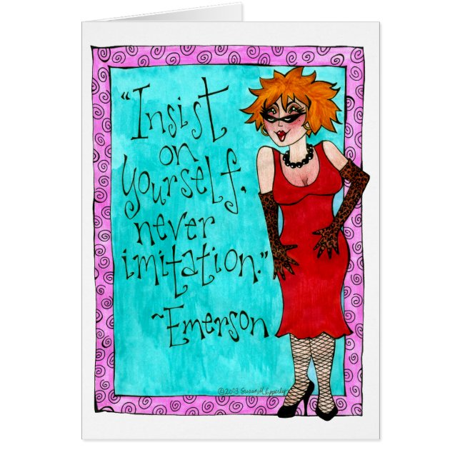 Sassy Glamour Lady Illustration (Front)