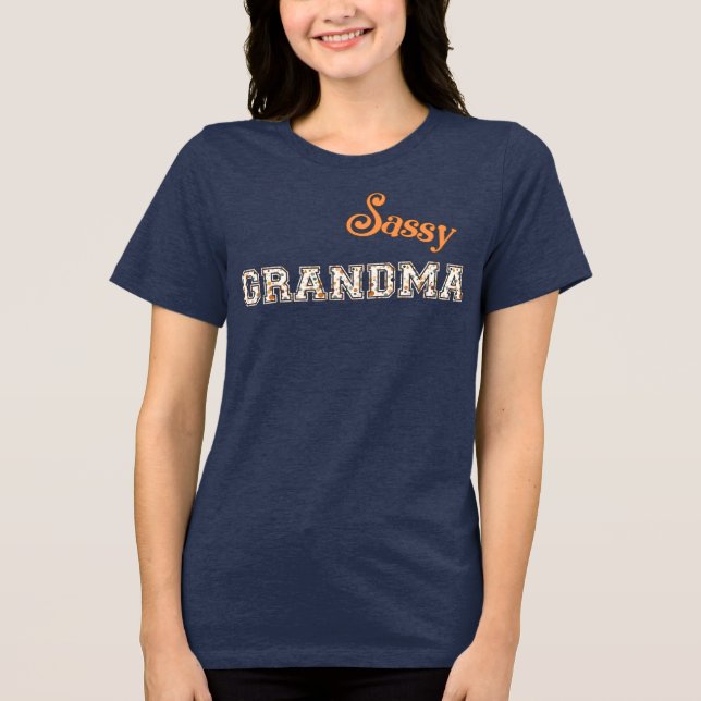 Sassy Grandma Tri-Blend Shirt (Front)