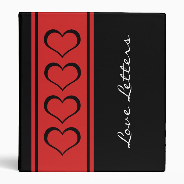 Sassy Hearts Love Binder (Front)