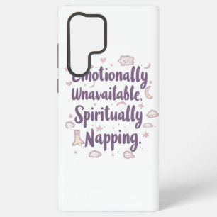 Sassy Introvert Humor with Cute Clouds Samsung Galaxy Case