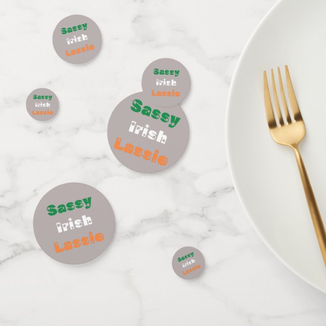 Sassy Irish Lassie Table Confetti (Group)