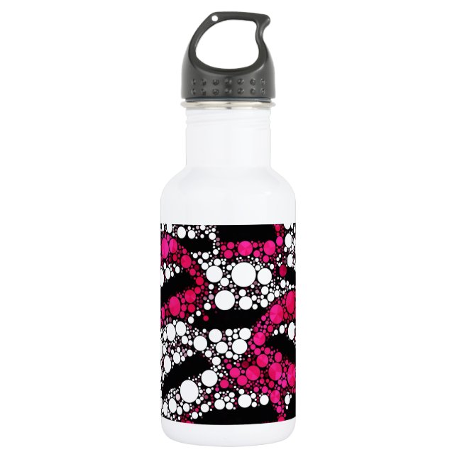 Sassy lips bling abstract 532 ml water bottle (Front)