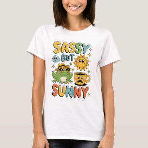 Sassy, Mais Ensoleillé - Drôle T-shirt été grenoui