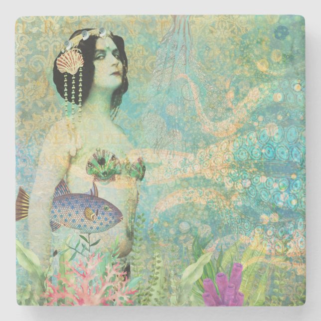 Sassy Mermaid Coaster (Front)