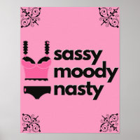 Sassy, Moody, Nasty|Pink & Black Lingerie Boudoir