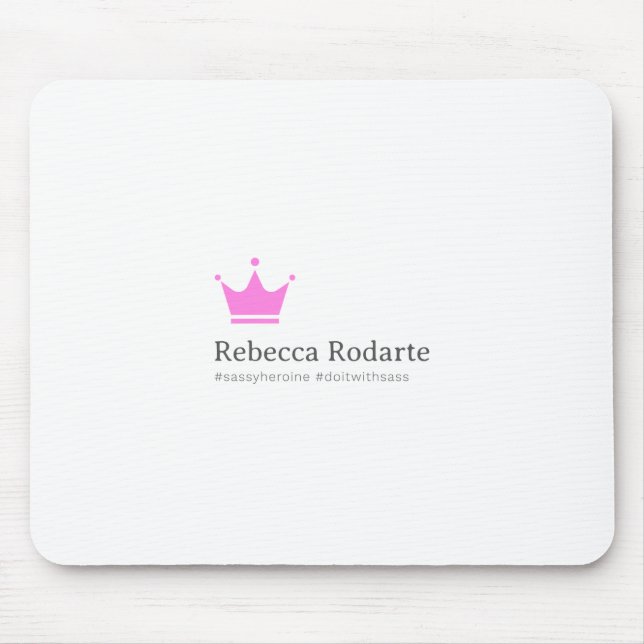 Sassy Mouse Pad by Rebecca Rodarte (Front)