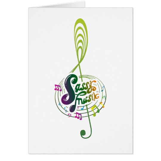 Sassy Musik greeting card