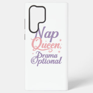 Sassy "Nap Queen" Pastel Typography Samsung Galaxy Case