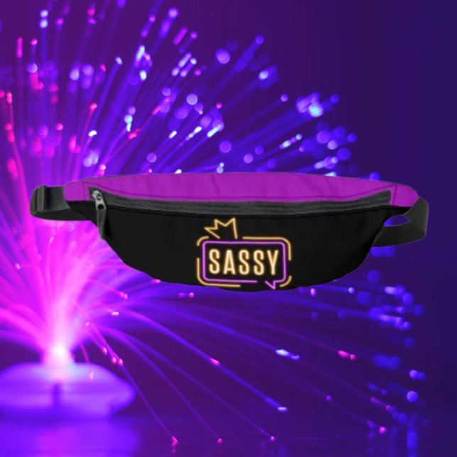 Sassy Neon Glow Fanny Pack – Bold Attitude (Creator Uploaded)