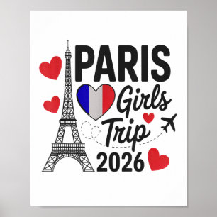 Sassy Paris Girls Trip 2026 Vacation Kids Reunion Poster