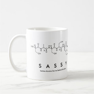 Sassy peptide name mug