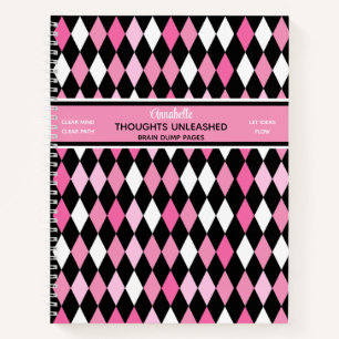 Sassy Pinkista Thoughts Unleashed Spiral Notebook